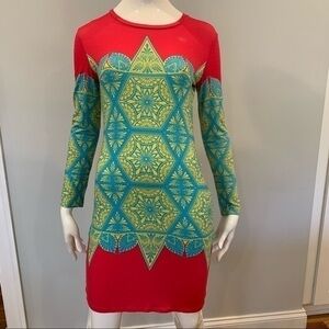 Jonathan Saunders Genevieve Jersey Long Sleeve Dress